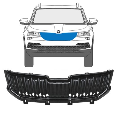 Grill do Skoda Karoq 2017-2022 / Zestaw 17235