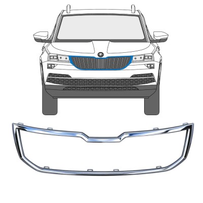 Ramka grilla do Skoda Karoq 2017-2022 17232