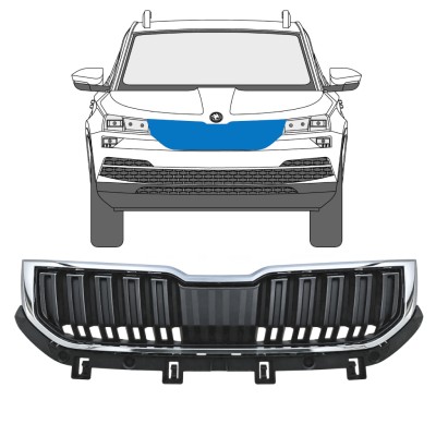 Grill do Skoda Karoq 2017-2022 / Zestaw 17234