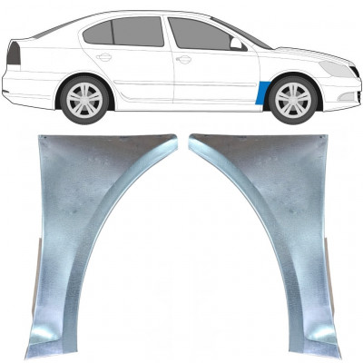 Reperaturka błotnika przedniego do Skoda Octavia 2004-2013 / Lewa+Prawa / Zestaw 9602