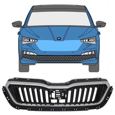 Grill do Skoda Scala 2019- 17229