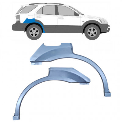 Reperaturka błotnika tylnego do Kia Sorento 2002-2009 / Lewa+Prawa / Zestaw 10012