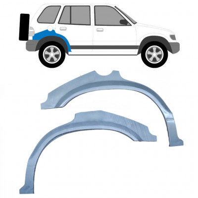 Reperaturka błotnika tylnego do Kia Sportage 1994-2002 / Lewa+Prawa / Zestaw 10507