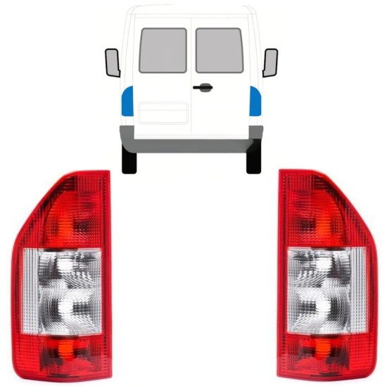 Lampa tylna do Mercedes Sprinter 1995-2006 / Lewa+Prawa / Zestaw 9771