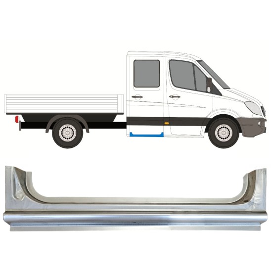 Reperaturka progu tylna do Mercedes Sprinter 2006-2018 / Prawa / Podwójna kabina 15066