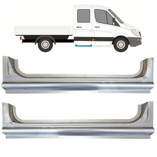 Reperaturka progu tylna do Mercedes Sprinter 2006-2018 / Lewa+Prawa / Zestaw 15068 Reperaturka progu tylna do Mercedes Sprinter 2006-2018 / Lewa+Prawa / Zestaw 15068