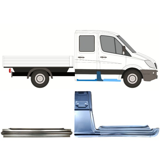Zestaw reperaturek do Mercedes Sprinter 2006-2018 / Prawa / Podwójna kabina / 14780 Zestaw reperaturek do Mercedes Sprinter 2006-2018 / Prawa / Podwójna kabina / 14780