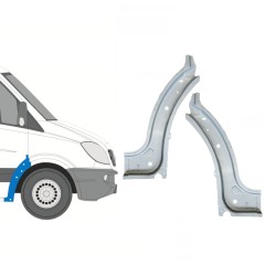 Reperaturka nadkola przedniego wewnętrzna do Mercedes Sprinter 2006-2018 / Lewa+Prawa / Zestaw 14724