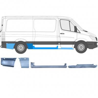 MERCEDES SPRINTER 2006- ŚREDNI ROZSTAW OSI PANEL NAPRAWCZY / ZESTAW / PRAWA STRONA