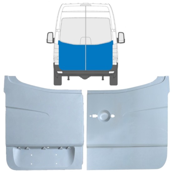 Reperaturka drzwi tylnych do Volkswagen Crafter 2005-2017 / Lewa+Prawa / Zestaw 14129