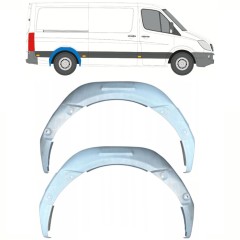 Reperaturka nadkola tylnego wewnętrzna do Mercedes Sprinter 2006-2018 / Lewa+Prawa / Zestaw 10114