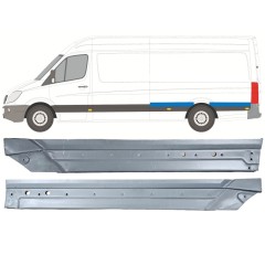 Reperaturka błotnika tylnego do Mercedes Sprinter 2006-2018 / Lewa / Zestaw 12058