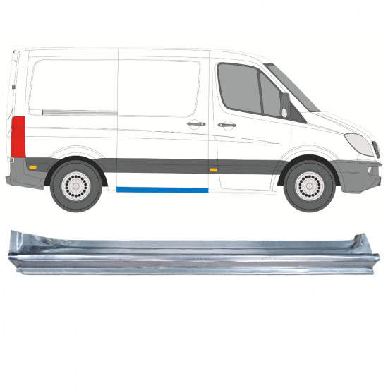 Reperaturka progu drzwi przesuwnych do Mercedes Sprinter 2006- / SWB / Prawa 12796