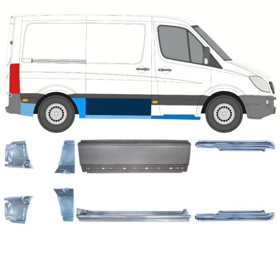 Zestaw reperaturek do Volkswagen Crafter 2005-2017 / Lewa+Prawa 15592