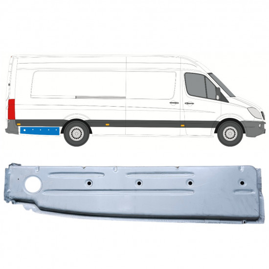 Reperaturka błotnika tylnego wewnętrzna do Mercedes Sprinter 2006- / XLWB / Prawa 12797