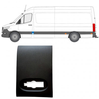 Listwa boczna przedniego słupka do Mercedes Sprinter 2018- / Lewa 12929