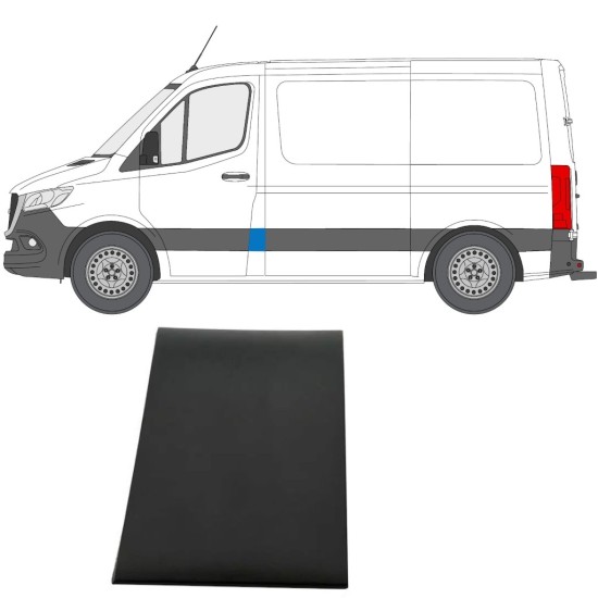 Listwa boczna przedniego słupka do Mercedes Sprinter 2018- / Lewa 14886 Listwa boczna przedniego słupka do Mercedes Sprinter 2018- / Lewa 14886