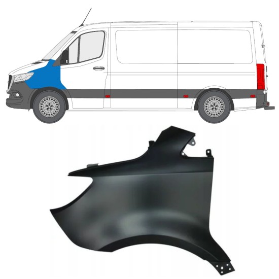 Błotnik przedni do Mercedes Sprinter 2018- / Lewa 14940 Błotnik przedni do Mercedes Sprinter 2018- / Lewa 14940