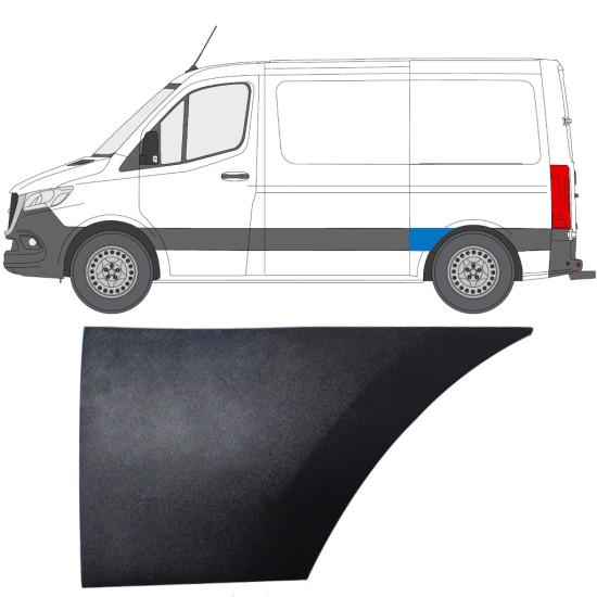 Listwa boczna błotnika tylnego do Mercedes Sprinter 2018- / Lewa 14888