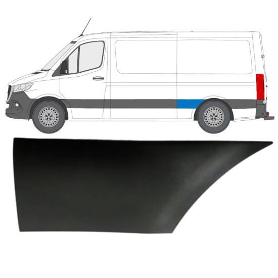 Listwa boczna błotnika tylnego do Mercedes Sprinter 2018- / Lewa 16649