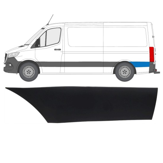 Listwa boczna błotnika tylnego za kołem do Mercedes Sprinter 2018- / Lewa 16643