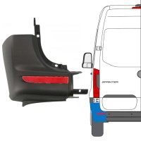 Narożnik zderzaka tylnego + odblaskowa lampa do Mercedes Sprinter 2018- / Lewa / Zestaw 14950