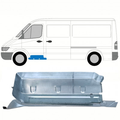 Reperaturka stopnia przedniego z częścią progu do Mercedes Sprinter 1995-2006 / Lewa 8557