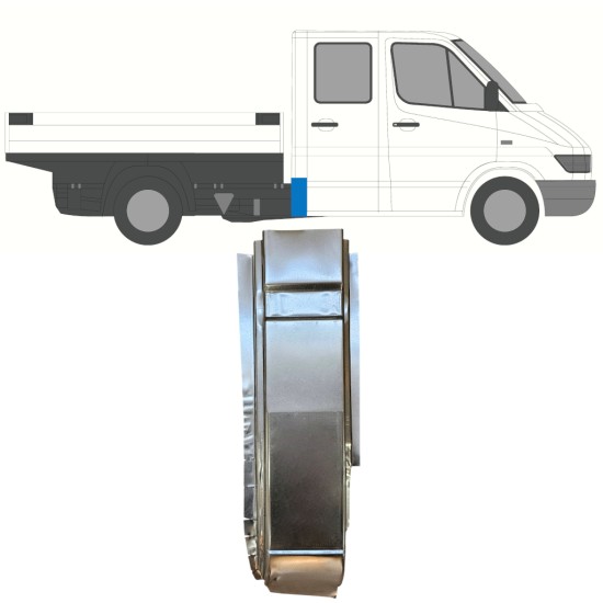 Reperaturka narożnika tylnego do Mercedes Sprinter 1995-2006 / Prawa 16398