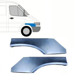 Reperaturka błotnika przedniego do Mercedes Sprinter 1995-2006 / Lewa+Prawa / Zestaw 10151