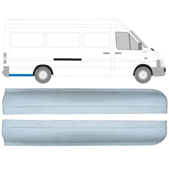 Reperaturka błotnika tylnego do Mercedes Sprinter 1995-2006 / Lewa+Prawa / Zestaw 9865