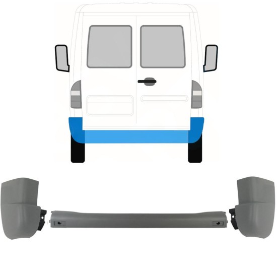 Tylny zderzak do Mercedes Sprinter 1995-2006 / Zestaw 9718