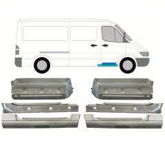 Reperaturka progu wewnętrzna + błotnika + stopnia przedniego do Mercedes Sprinter 1995-2006 / Zestaw 10534
