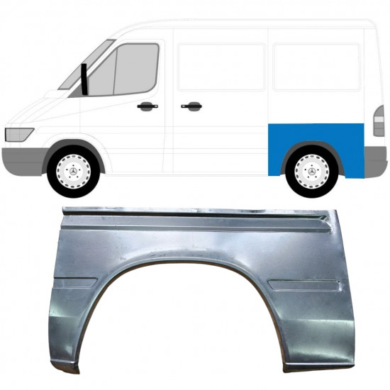 Reperaturka błotnika tylnego do Mercedes Sprinter 1995- / SWB / Lewa 8810