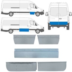 Reperaturka drzwi zewnętrzna do Mercedes Sprinter 2006-2018 / Lewa+Prawa / Zestaw 11317