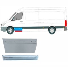 Reperaturka drzwi przednich wewnętrzna + zewnętrzna do Mercedes Sprinter 2006-2018 / Lewa / Zestaw 9624
