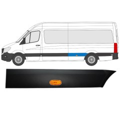 Listwa boczna błotnika tylnego z lampą do Mercedes Sprinter 2006-2018 / Lewa / Zestaw 9057
