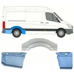 Reperaturka błotnika tylnego do Mercedes Sprinter 2006-2018 / Prawa / Zestaw 8715