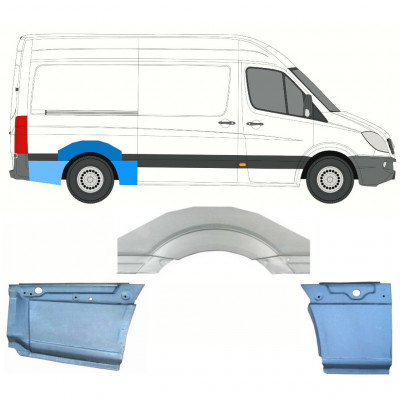 Reperaturka błotnika tylnego do Mercedes Sprinter 2006- / MWB / Prawa / Zestaw 8715