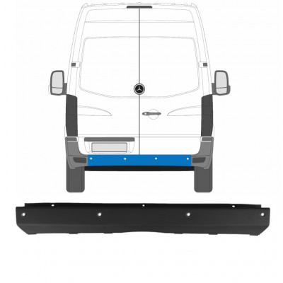 MERCEDES SPRINTER 2006-2018 TYLNY ZDERZAK ŚRODKOWY PDC