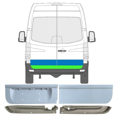 Reperaturka drzwi tylnych do Mercedes Sprinter 2006-2018 / Lewa+Prawa / Zestaw 17174