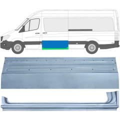 Reperaturka drzwi przesuwnych + reperaturka progu do Volkswagen Crafter 2005-2017 / Lewa / Zestaw 14318