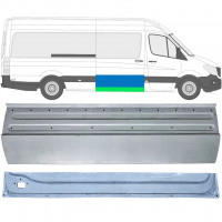 Reperaturka drzwi przesuwnych wewnętrzna + zewnętrzna do Mercedes Sprinter 2006- / Prawa / Zestaw 11961