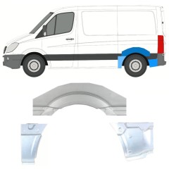 Reperaturka błotnika tylnego do Mercedes Sprinter 2006-2018 / Lewa / Zestaw 11313