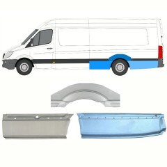Reperaturka błotnika tylnego do Mercedes Sprinter 2006-2018 / Lewa / Zestaw 8720