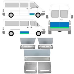 Reperaturka drzwi wewnętrzna + zewnętrzna do Mercedes Sprinter 1995-2006 / Lewa+Prawa / Zestaw 11321