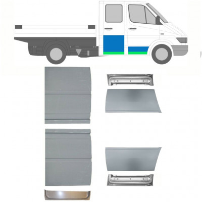 MERCEDES SPRINTER 1995-2006 PODWÓJNA KABINA DRZWI PANEL NAPRAWCZY / ZESTAW