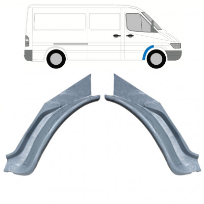 MERCEDES SPRINTER 1995-2006 REPERATURKA BŁOTNIKA PRZEDNIEGO WEWNĘTRZNY PANEL NAPRAWCZY / ZESTAW