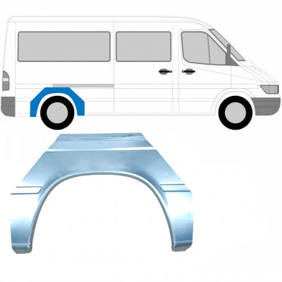 Reperaturka błotnika tylnego do Mercedes Sprinter 1995-2006 / Lewa = Prawa (symetryczny) 8558