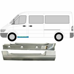 Reperaturka progu przedniego wewnętrzna + zewnętrzna do Mercedes Sprinter 1995-2006 / Lewa / Zestaw 9573