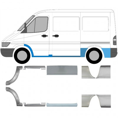 MERCEDES SPRINTER 1995-2006 KRÓTKI ROZSTAW OSI PANEL NAPRAWCZY / ZESTAW 10